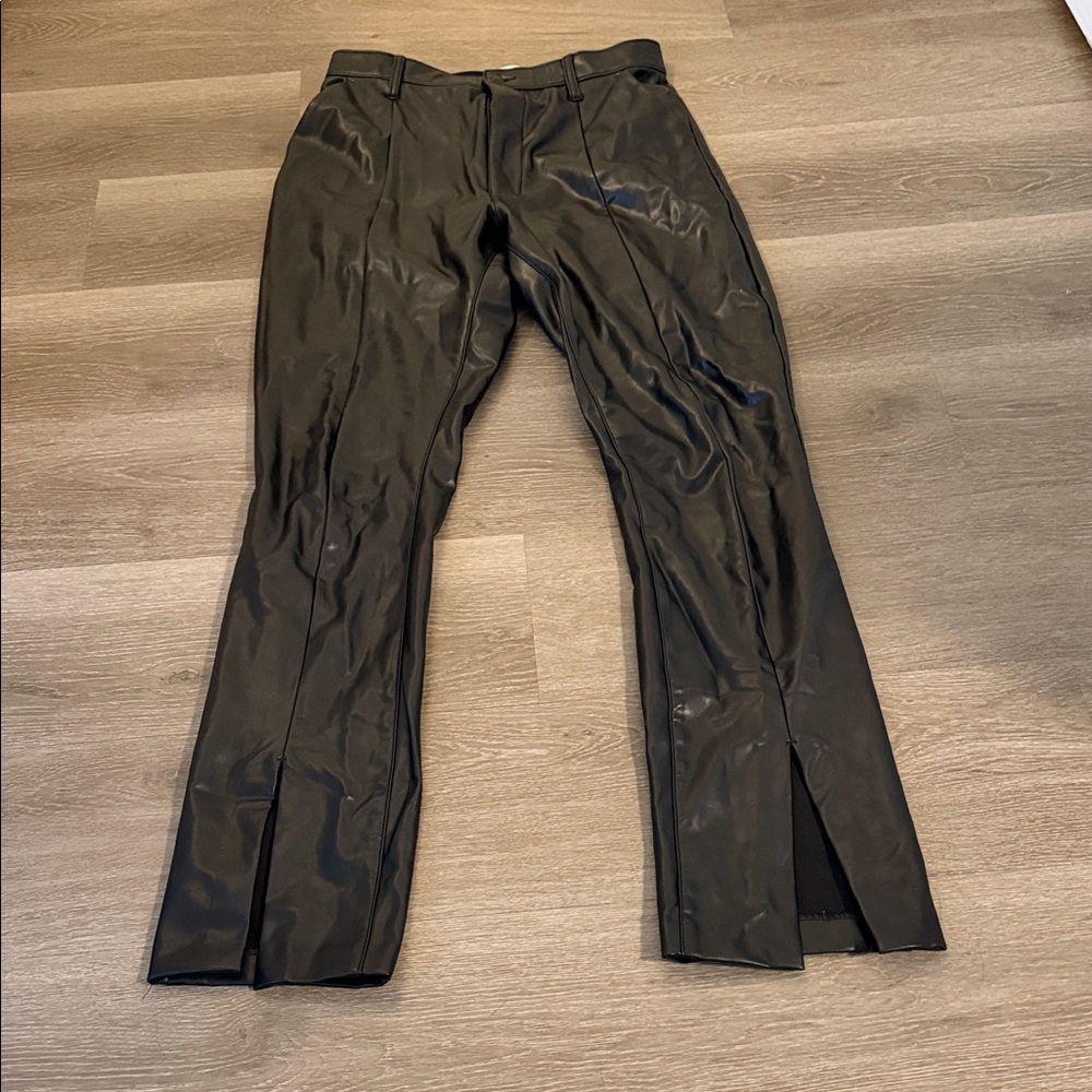 Abercrombie & Fitch Glossy Black Dress Pants